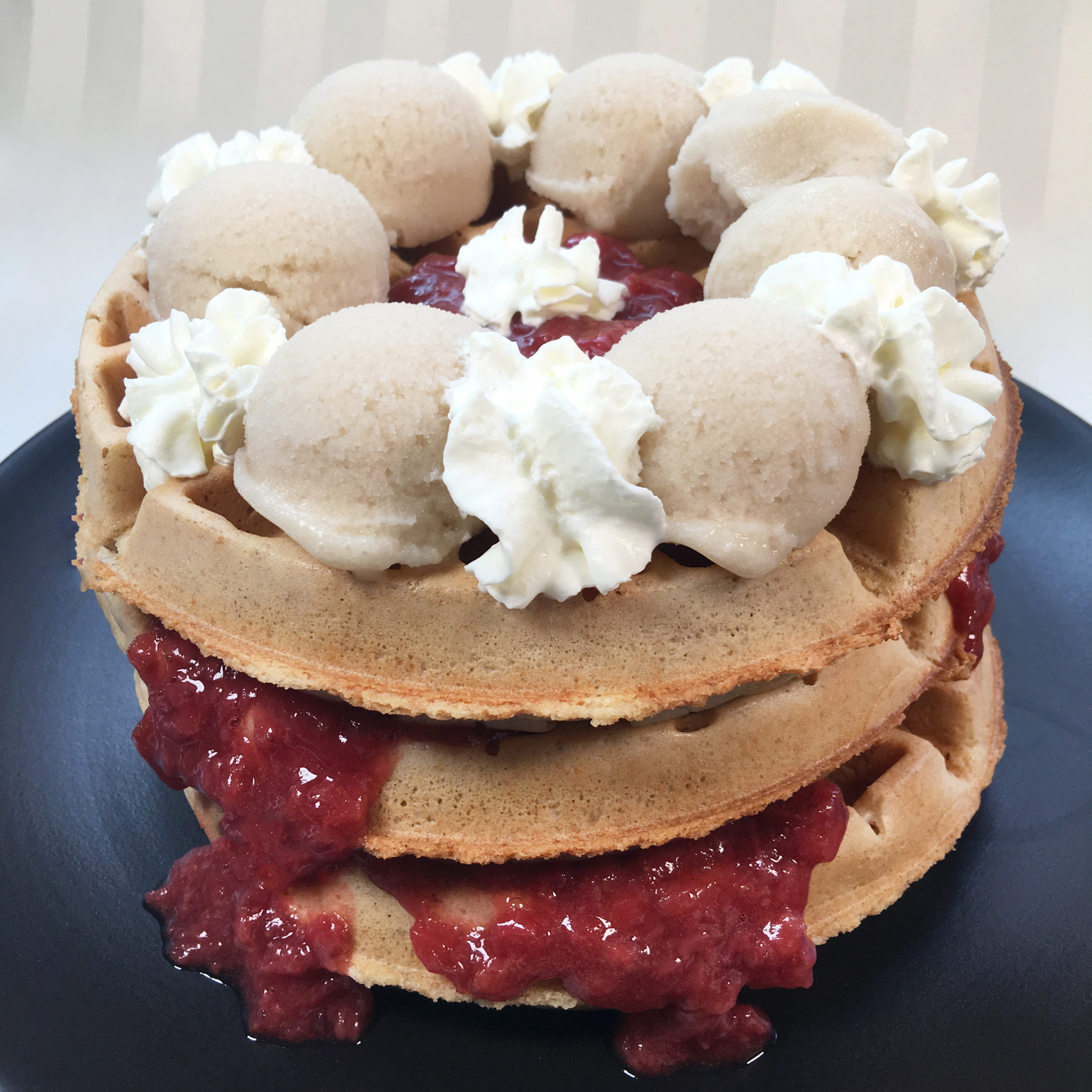 Lemon Strawberry Waffles by The Allergy Chef