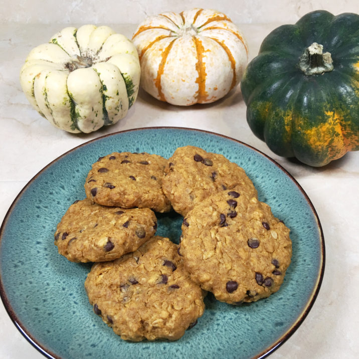 Pumpkin Oatmeal Chocolate Chip Cookies by The Allergy Chef