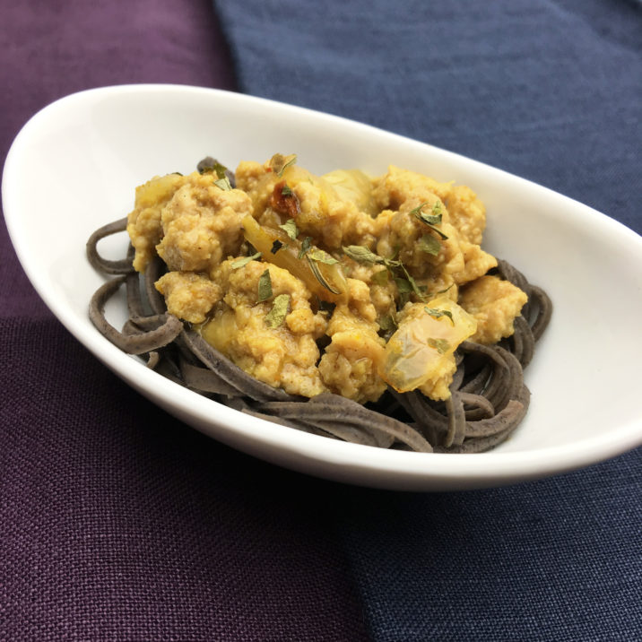 Maple Curry Pasta by The Allergy Chef
