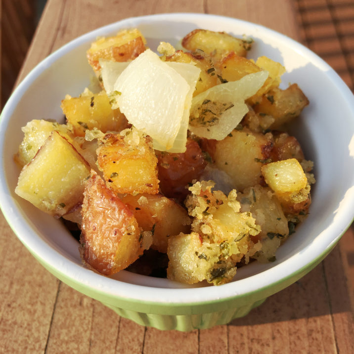 Fried Onions & Potatoes by The Allergy Chef