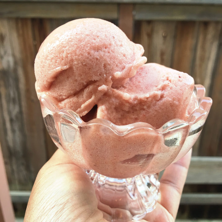 Paleo Vegan Strawberry Ice Cream by The Allergy Chef