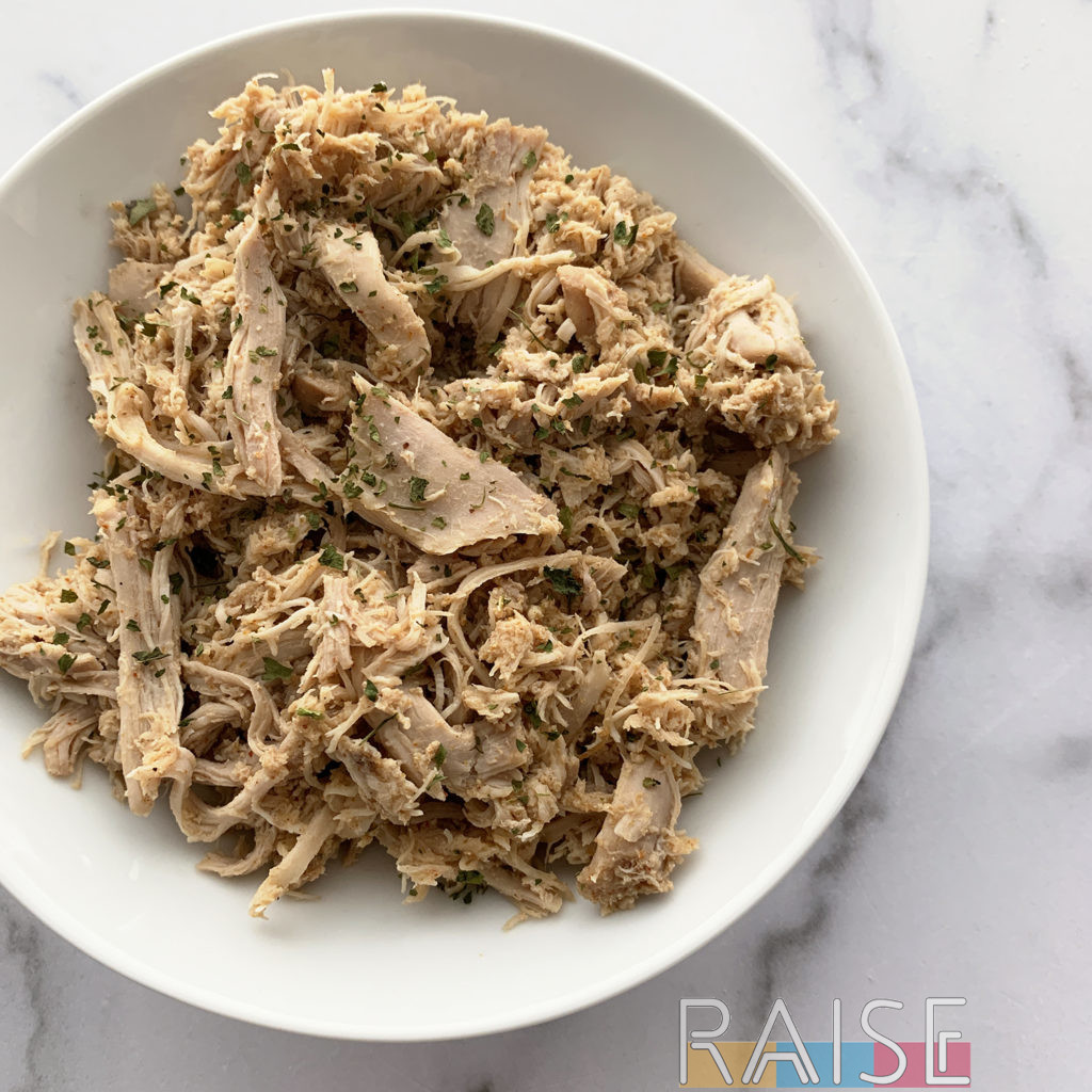 Easy Shredded Chicken by The Allergy Chef