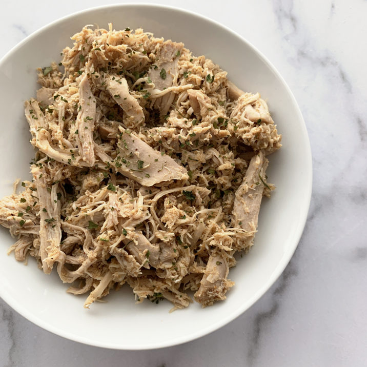 Easy Shredded Chicken by The Allergy Chef
