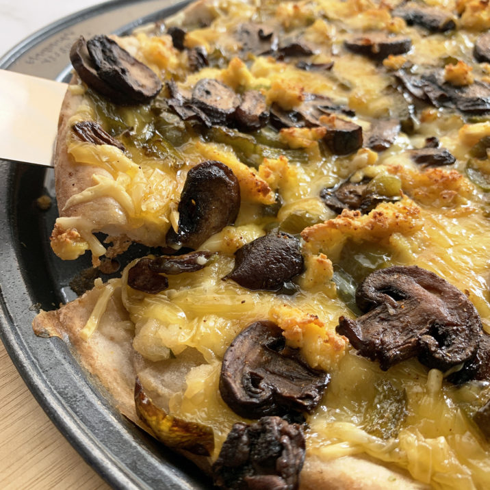 Egg Free Vegan Breakfast Pizza by The Allergy Chef