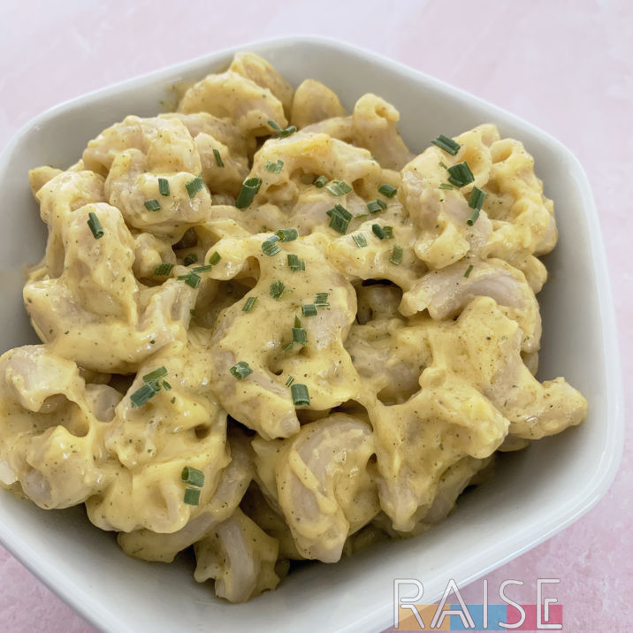 Easy Gluten Free Dairy Free Mac n Cheese by The Allergy Chef