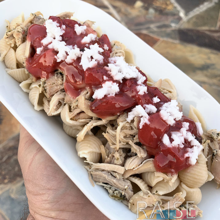 Strawberry Feta Chicken Pasta by The Allergy Chef