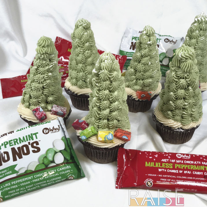 Christmas Tree Cupcakes by The Allergy Chef