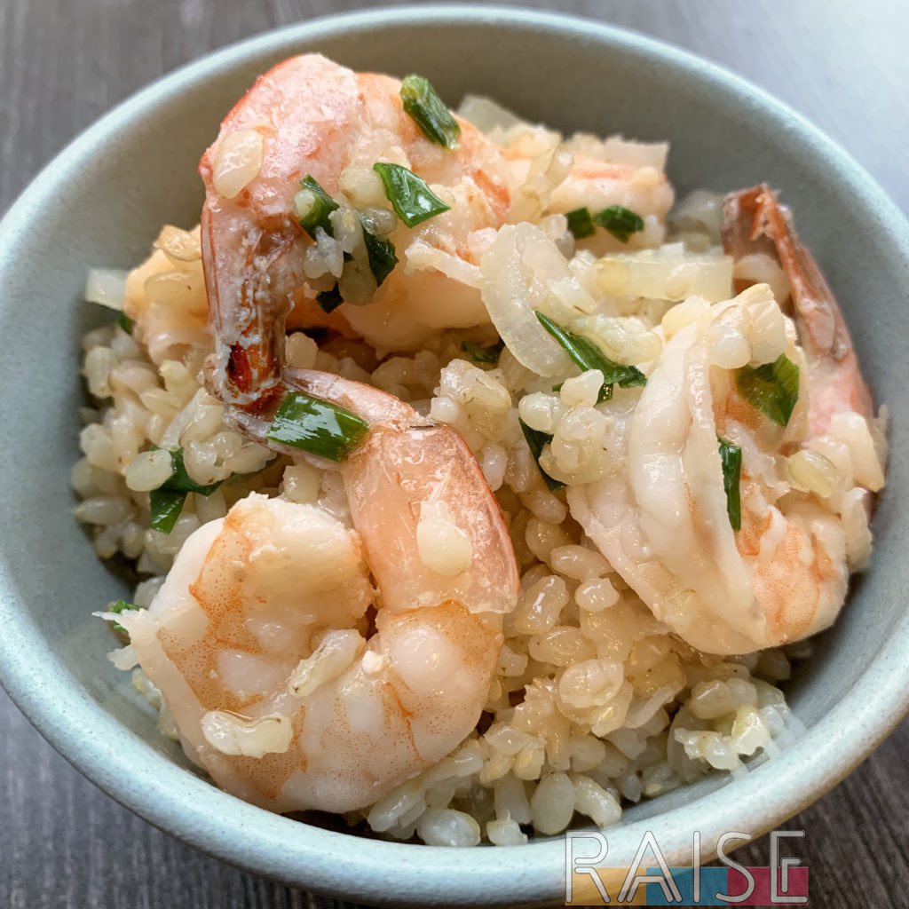 Shrimp Fried Rice with Ramps by The Allergy Chef