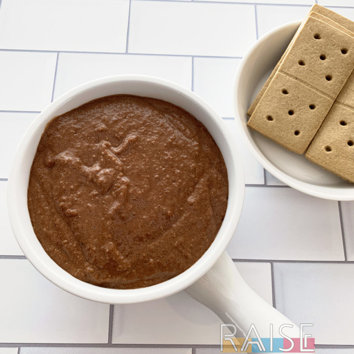 Vegan, Gluten Free, Top 8 Free Chocolate Hummus by The Allergy Chef
