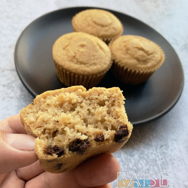 Gluten Free Vegan Chocolate Chip Aquafaba Muffins by The Allergy Chef