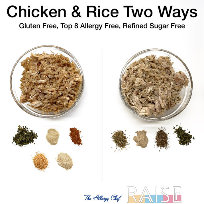 Chicken & Rice Two Ways by The Allergy Chef