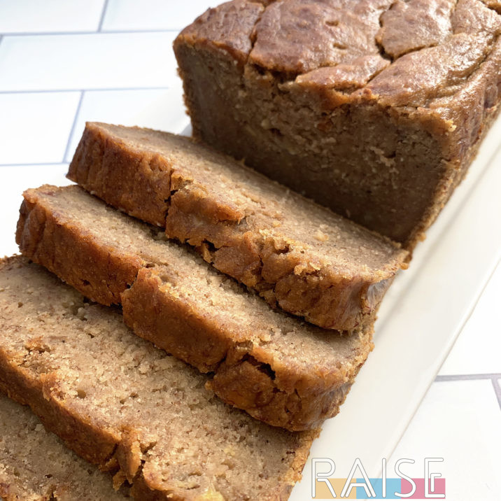 Gluten Free, Vegan, Refined Sugar Free Banana Bread by The Allergy Chef