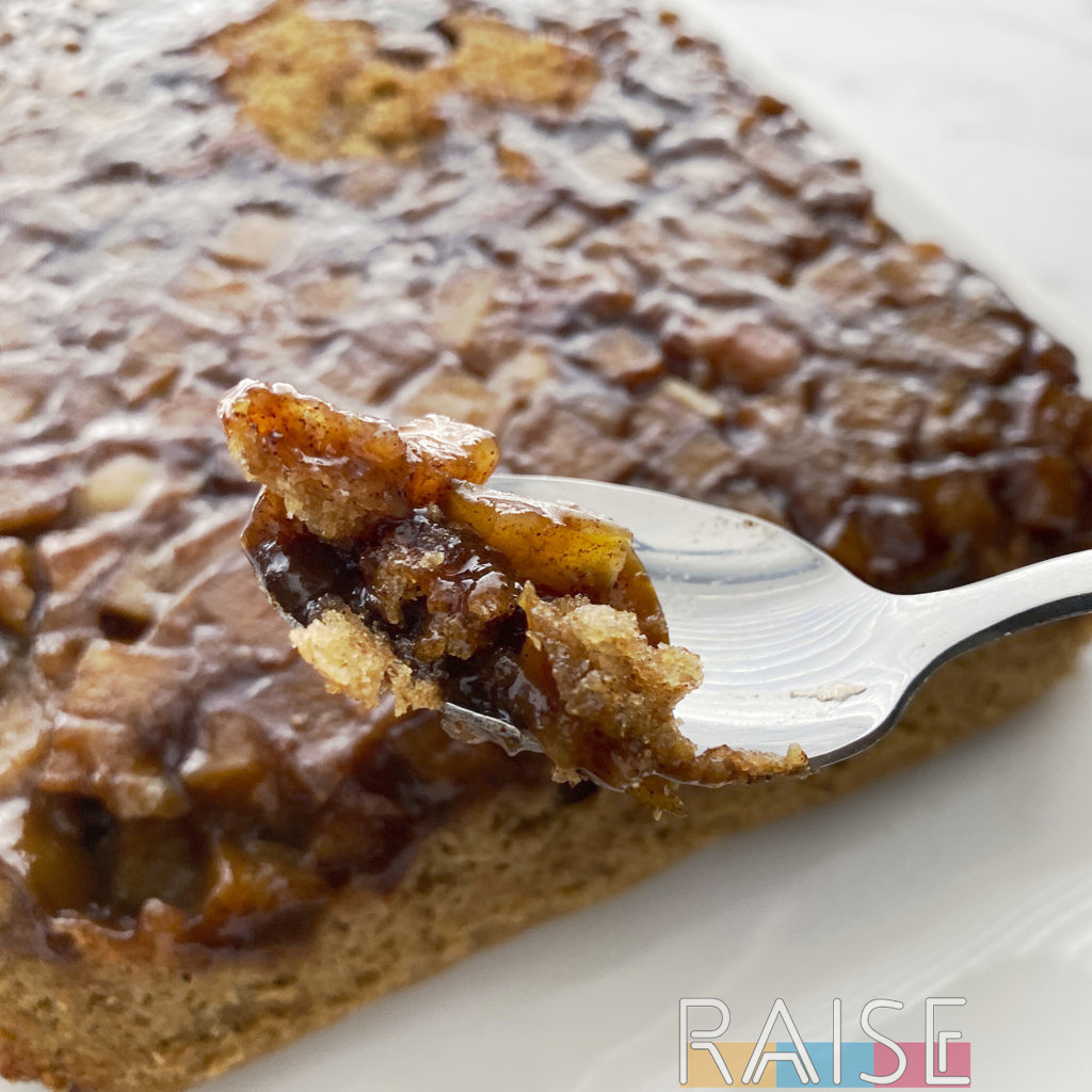 Gluten Free, Vegan, Top 8 Allergy Free Upside Down Apple Cake by The Allergy Chef