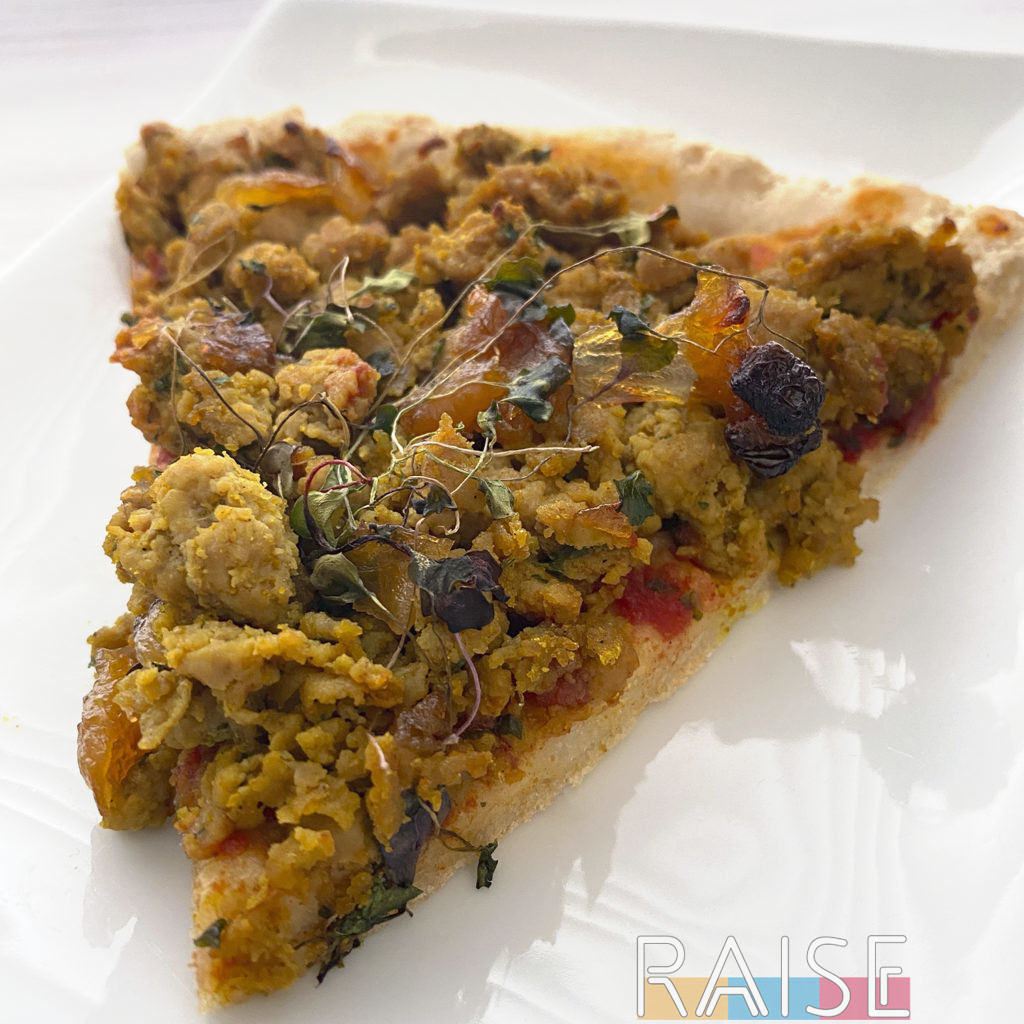 Gluten Free Curry Pizza Bread by The Allergy Chef