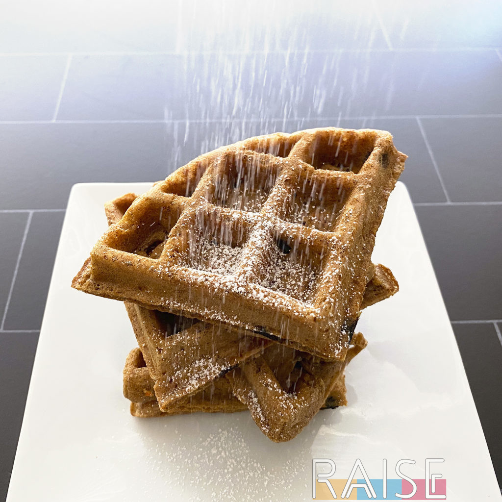 Gluten Free Vegan Carrot Cake Waffles by The Allergy Chef