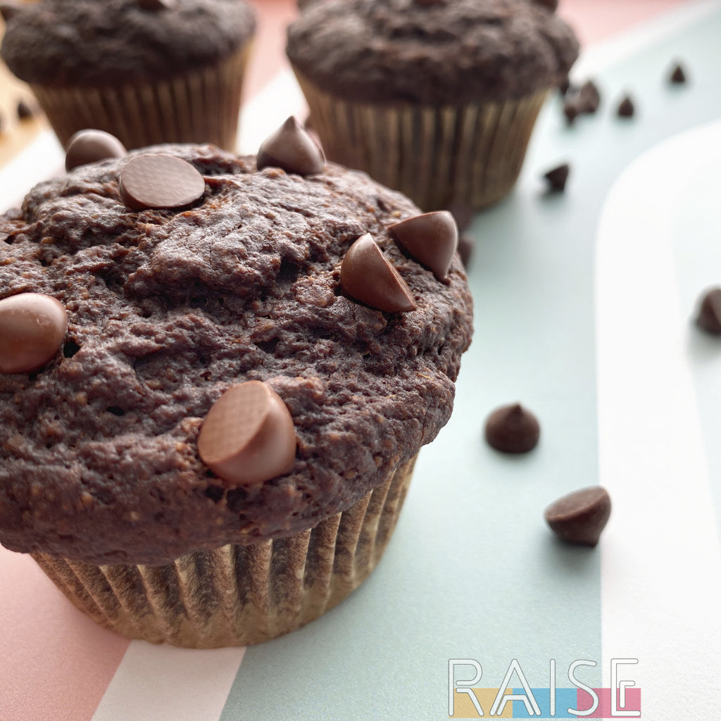 Gluten Free, Vegan Double Chocolate Muffin by The Allergy Chef