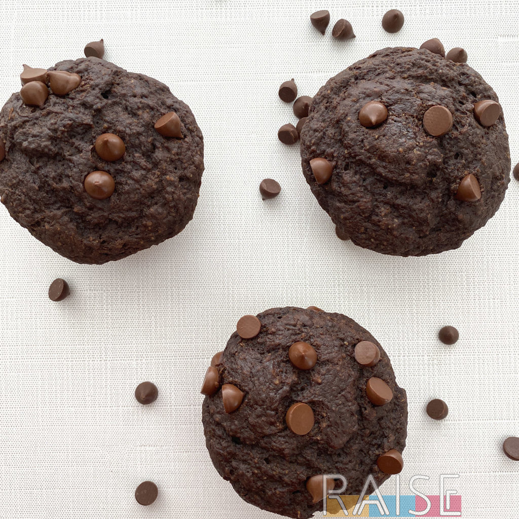 Gluten Free, Vegan Double Chocolate Muffin by The Allergy Chef