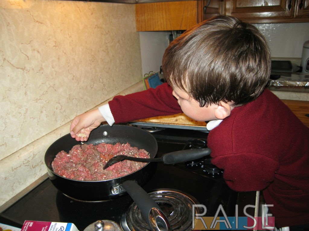 Kid Two Making Sloppy Joe by The Allergy Chef